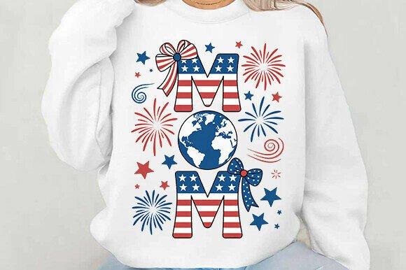 4th of July Mom Png: A Versatile Graphic for Seasonal Branding