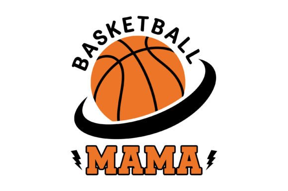 Basketball Mama Sports Mom Design: A Versatile Graphic for T-Shirt and Branding Projects