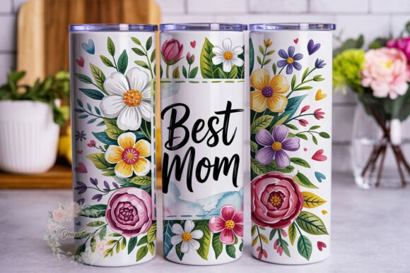 Floral BEST MOM Tumbler Wrap Review for Digital Sellers