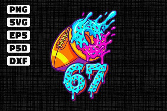 Football Donut Drip Number 67 SVG Review for Real Projects