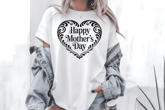 Happy Mother’s Day Heart PNG SVG – A Graphic for T-Shirt Designs and More