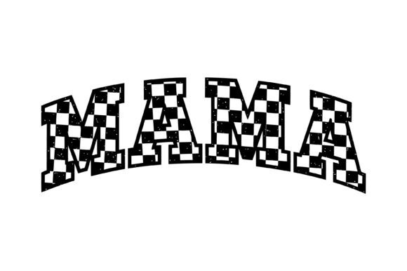 Mama Checkered Retro SVG: A Timeless Graphic for T-Shirt Designs