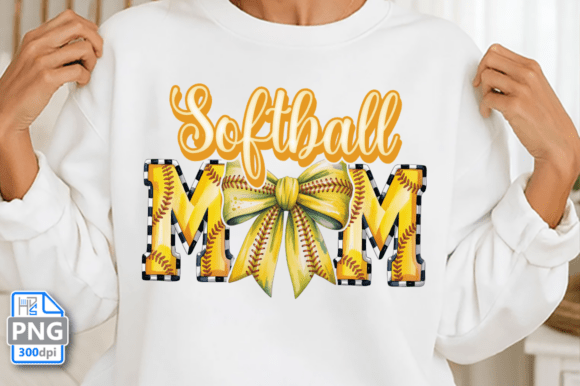 Softball Mom PNG & Coquette PNG: A Versatile Graphic Design Asset for Crafters